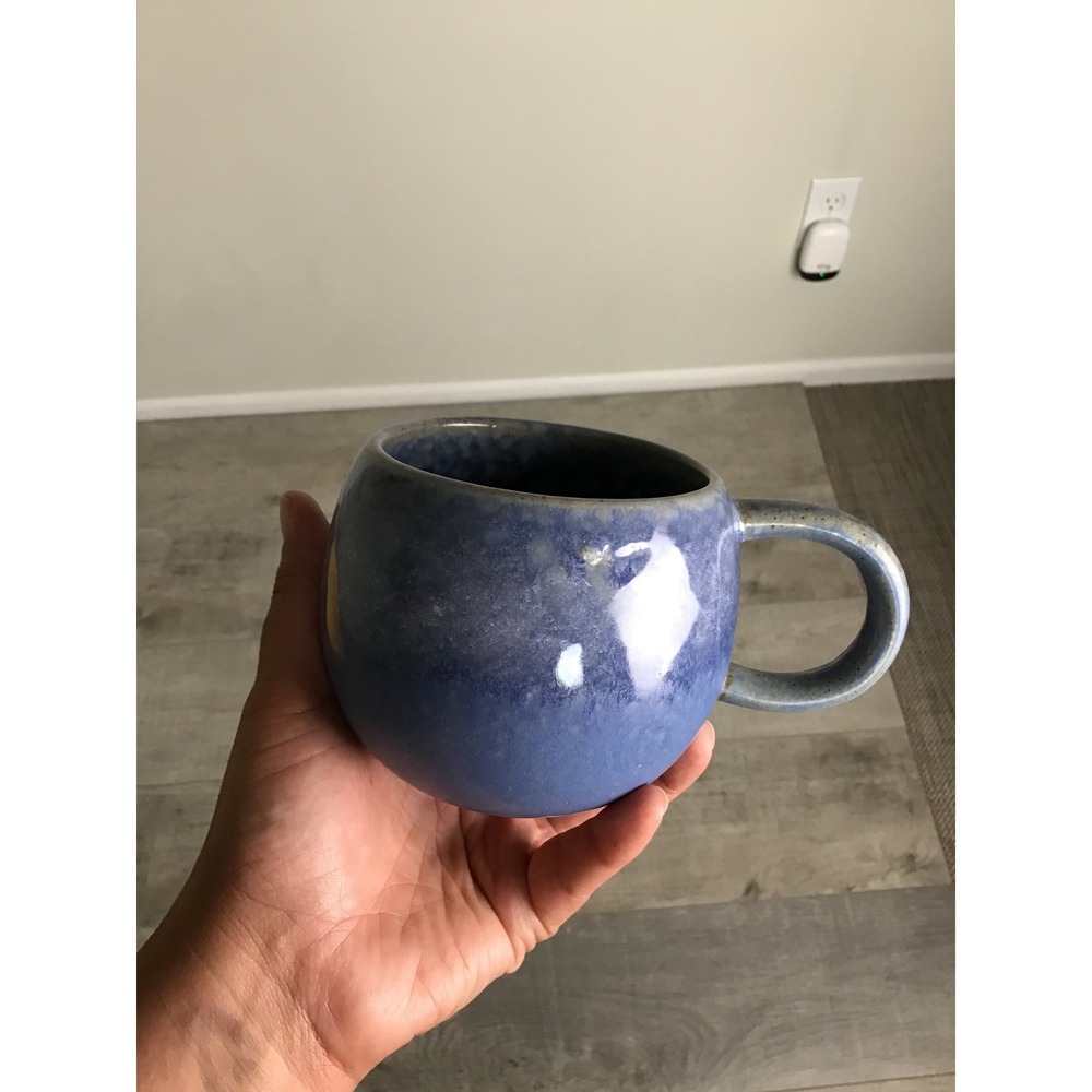 Bloomingville Blue Stoneware Sandrine Mug Nordic Glaze Finish NWOT - Picture 3 of 6